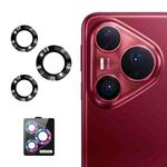 For Huawei Pura 80 Pro / Pro+ / Ultra ENKAY 9H Rear Lens Aluminium Alloy Tempered Glass Film(Black)