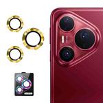 For Huawei Pura 80 Pro / Pro+ / Ultra ENKAY 9H Rear Lens Aluminium Alloy Tempered Glass Film(Gold)