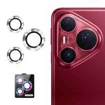 For Huawei Pura 80 Pro / Pro+ / Ultra ENKAY 9H Rear Lens Aluminium Alloy Tempered Glass Film(Silver)