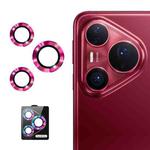 For Huawei Pura 80 Pro / Pro+ / Ultra ENKAY 9H Rear Lens Aluminium Alloy Tempered Glass Film(Rose)