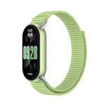 For Xiaomi Smart Band 10 / 9 / 8 Integrated Nylon Loop Hook And Loop Fastener Watch Band(Green)