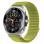 For Samsung Galaxy Watch 8 40mm / 44mm Woven Nylon Hook And Loop Fastener Watch Band(Wilderness Green)