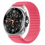 For Samsung Galaxy Watch 8 40mm / 44mm Woven Nylon Hook And Loop Fastener Watch Band(Red)