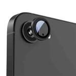 For iPhone 16e Kalebol Precise Alignment Stepped Eagle Eye Metal Lens Film(Black)