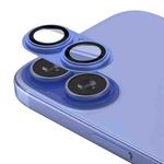For iPhone 16  Kalebol Precise Alignment Stepped Eagle Eye Metal Lens Film(Ultramarine)