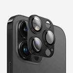 For iPhone 15 Pro Max Kalebol Precise Alignment Stepped Eagle Eye Metal Lens Film(Black)