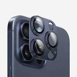 For iPhone 15 Pro Max Kalebol Precise Alignment Stepped Eagle Eye Metal Lens Film(Blue)