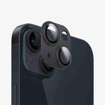 For iPhone 15 Kalebol Precise Alignment Stepped Eagle Eye Metal Lens Film(Black)