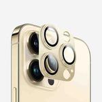 For iPhone 14 Pro Max Kalebol Precise Alignment Stepped Eagle Eye Metal Lens Film(Gold)