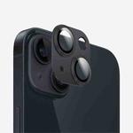For iPhone 14 Kalebol Precise Alignment Stepped Eagle Eye Metal Lens Film(Black)