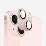 For iPhone 14 Kalebol Precise Alignment Stepped Eagle Eye Metal Lens Film(Pink)