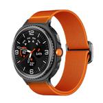 For Samsung Galaxy Watch 8 40mm / 44mm Bull Bead Buckle Elastic Nylon Watch Band(Orange)