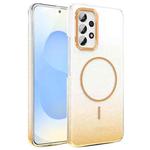 For Samsung Galaxy A53 5G Gold Diamond Glitter Gradient MagSafe Shockproof Phone Case(Gold)