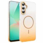 For Samsung Galaxy A26 5G Gold Diamond Glitter Gradient MagSafe Shockproof Phone Case(Gold)