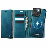 For iPhone 16 Pro CaseMe C49 MagSafe RFID Blocking Detachable Wallet Leather Phone Case(Green)