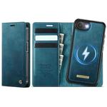 For iPhone 16e CaseMe C49 MagSafe RFID Blocking Detachable Wallet Leather Phone Case(Green)