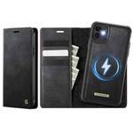 For iPhone 11 CaseMe C49 MagSafe RFID Blocking Detachable Wallet Leather Phone Case(Black)