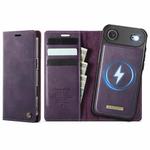 For iPhone Air CaseMe C49 MagSafe RFID Blocking Detachable Wallet Leather Phone Case(Purple)