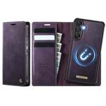 For Samsung Galaxy A14 5G / M44 CaseMe C49 Magnetic RFID Blocking Detachable Wallet Leather Phone Case(Purple)