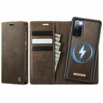 For Samsung Galaxy A15 CaseMe C49 Magnetic RFID Blocking Detachable Wallet Leather Phone Case(Coffee)