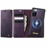 For Samsung Galaxy A15 CaseMe C49 Magnetic RFID Blocking Detachable Wallet Leather Phone Case(Purple)