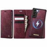 For Samsung Galaxy A54 5G CaseMe C49 Magnetic RFID Blocking Detachable Wallet Leather Phone Case(Red)