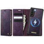 For Samsung Galaxy A54 5G CaseMe C49 Magnetic RFID Blocking Detachable Wallet Leather Phone Case(Purple)