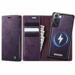 For Samsung Galaxy A55 / A35 5G CaseMe C49 Magnetic RFID Blocking Detachable Wallet Leather Phone Case(Purple)