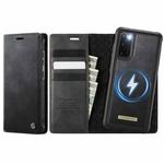 For Samsung Galaxy S20 CaseMe C49 Magnetic RFID Blocking Detachable Wallet Leather Phone Case(Black)