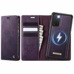 For Samsung Galaxy S20+ CaseMe C49 Magnetic RFID Blocking Detachable Wallet Leather Phone Case(Purple)