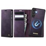 For Samsung Galaxy A55 / A35 5G CaseMe C49 Magnetic RFID Blocking Detachable Wallet Leather Phone Case(Purple)