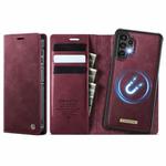 For Samsung Galaxy A13 / A04s CaseMe C49 Magnetic RFID Blocking Detachable Wallet Leather Phone Case(Red)