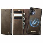 For Samsung Galaxy A13 / A04s CaseMe C49 Magnetic RFID Blocking Detachable Wallet Leather Phone Case(Coffee)