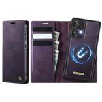 For Samsung Galaxy A52 / A52s CaseMe C49 Magnetic RFID Blocking Detachable Wallet Leather Phone Case(Purple)