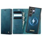 For Samsung Galaxy S22 Ultra 5G CaseMe C49 Magnetic RFID Blocking Detachable Wallet Leather Phone Case(Green)