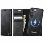 For Samsung Galaxy S23 5G CaseMe C49 Magnetic RFID Blocking Detachable Wallet Leather Phone Case(Black)