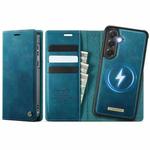 For Samsung Galaxy S24 FE 5G CaseMe C49 Magnetic RFID Blocking Detachable Wallet Leather Phone Case(Green)