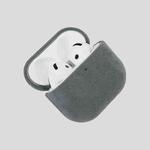 For AirPods Pro 2 Nubuck Genuine Leather Earbuds Protective Case(Light Gray)