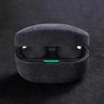 For Sony WF-1000 XM4 Suede Flip Leather Bluetooth Headset Protective Case(Dark Gray)