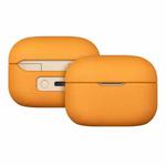 For  Sony LinkBuds S Grained Genuine Leather Bluetooth Headset Protective Case(Flower Ginger Grass)