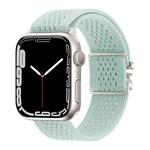 For Apple Watch 46mm / 49mm / 45mm / 44mm Parachute Buckle Knitted Nylon Watch Band(Mint Green)