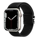 For Apple Watch 46mm / 49mm / 45mm / 44mm Parachute Buckle Knitted Nylon Watch Band(Black)