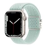 For Apple Watch 42mm / 41mm / 40mm / 38mm Parachute Buckle Knitted Nylon Watch Band(Mint Green)