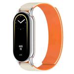 For Xiaomi Smart Band 10 / 9 / 8 Soft Silicone Magnetic Watch Band(Starlight Orange)