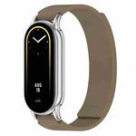 For Xiaomi Smart Band 10 / 9 / 8 Soft Silicone Magnetic Watch Band(Brown)