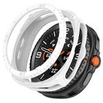 For Samsung Galaxy Watch8 Classic 46mm Hollow Digital Armor TPU Watch Protective Cover(White)