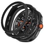 For Samsung Galaxy Watch8 Classic 46mm Hollow Digital Armor TPU Watch Protective Cover(Black)