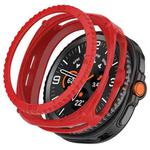 For Samsung Galaxy Watch8 Classic 46mm Hollow Digital Armor TPU Watch Protective Cover(Red)