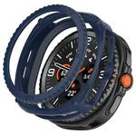 For Samsung Galaxy Watch8 Classic 46mm Hollow Digital Armor TPU Watch Protective Cover(Blue)