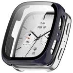 For Amazfit Active 2 Square Tempered Film Integrated PC Watch Protective Cover(Ink Blue)